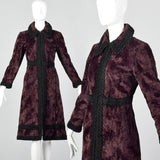 1970s Burgundy Winter Coat