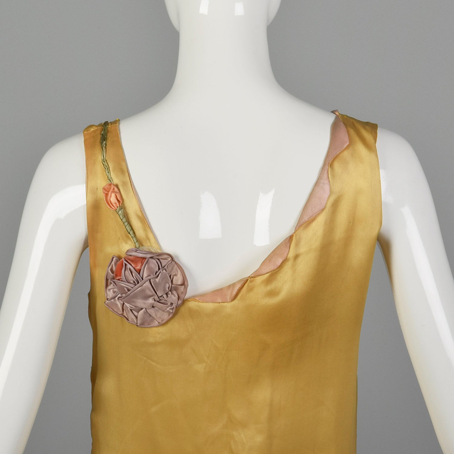 XS 1920s Yellow Dress