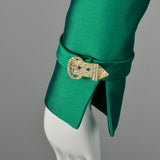 Small Late 1960s Emerald Green Dress