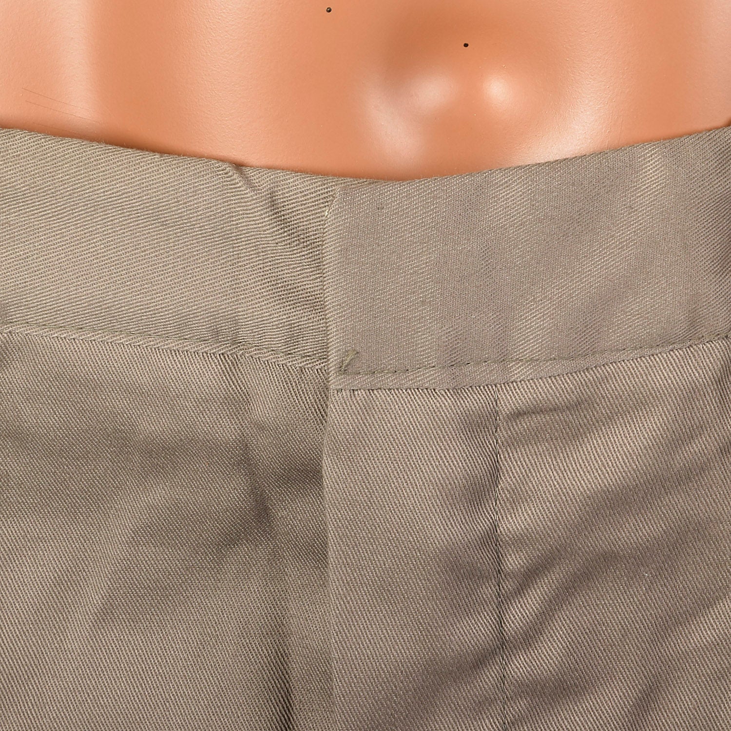 Large 1960s Deadstock Sanforized Cotton Brown Pants