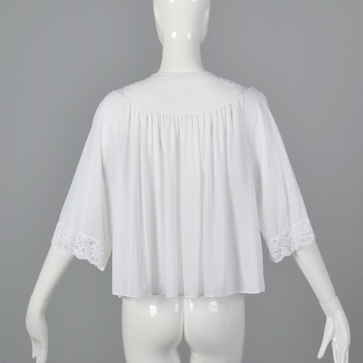 1960s White Bed Jacket