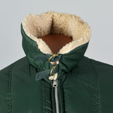 1960s Men's Green Satin Chore Coat