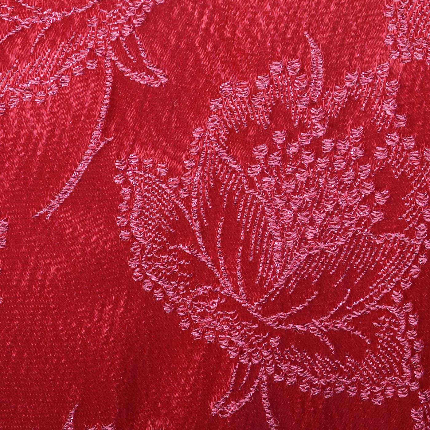 1960s Dark Pink Floral Top and Skirt Set