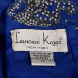 1990s Beaded Blue Blouse