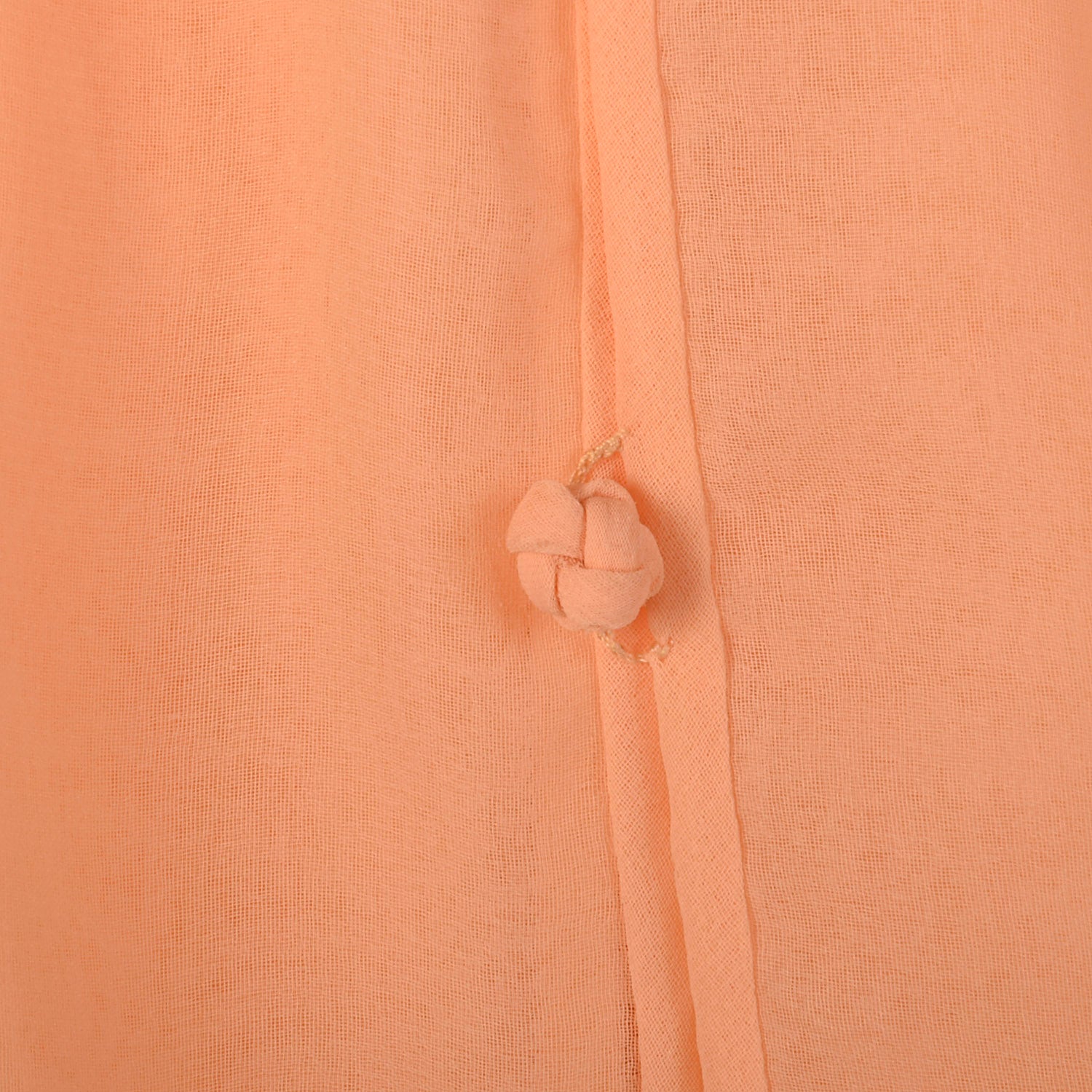 XS 1970s Sheer Peach Maxi Dress