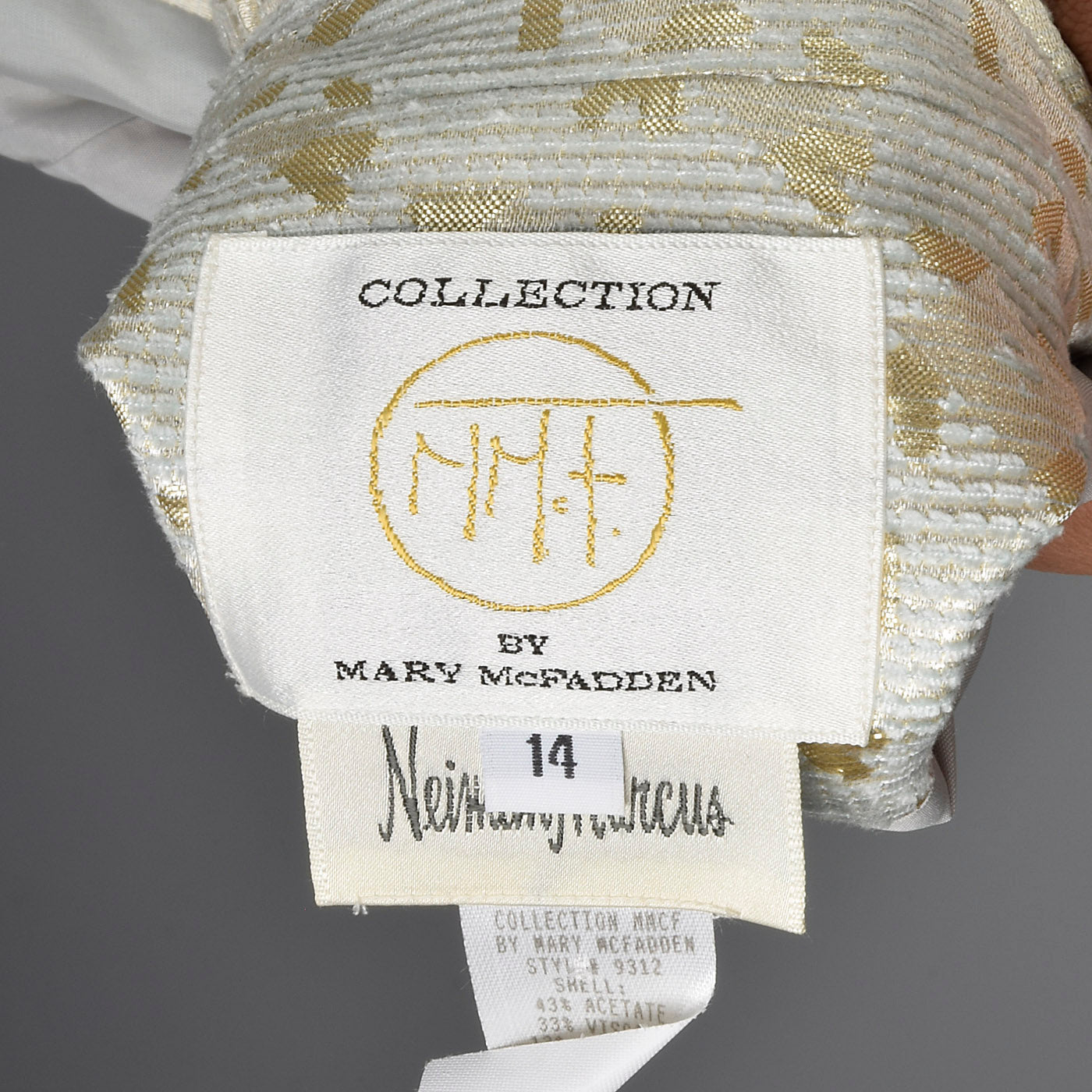 1990s Mary McFadden Collection Wedding Suit