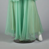 1970s Mint Green Palazzo Pants Set