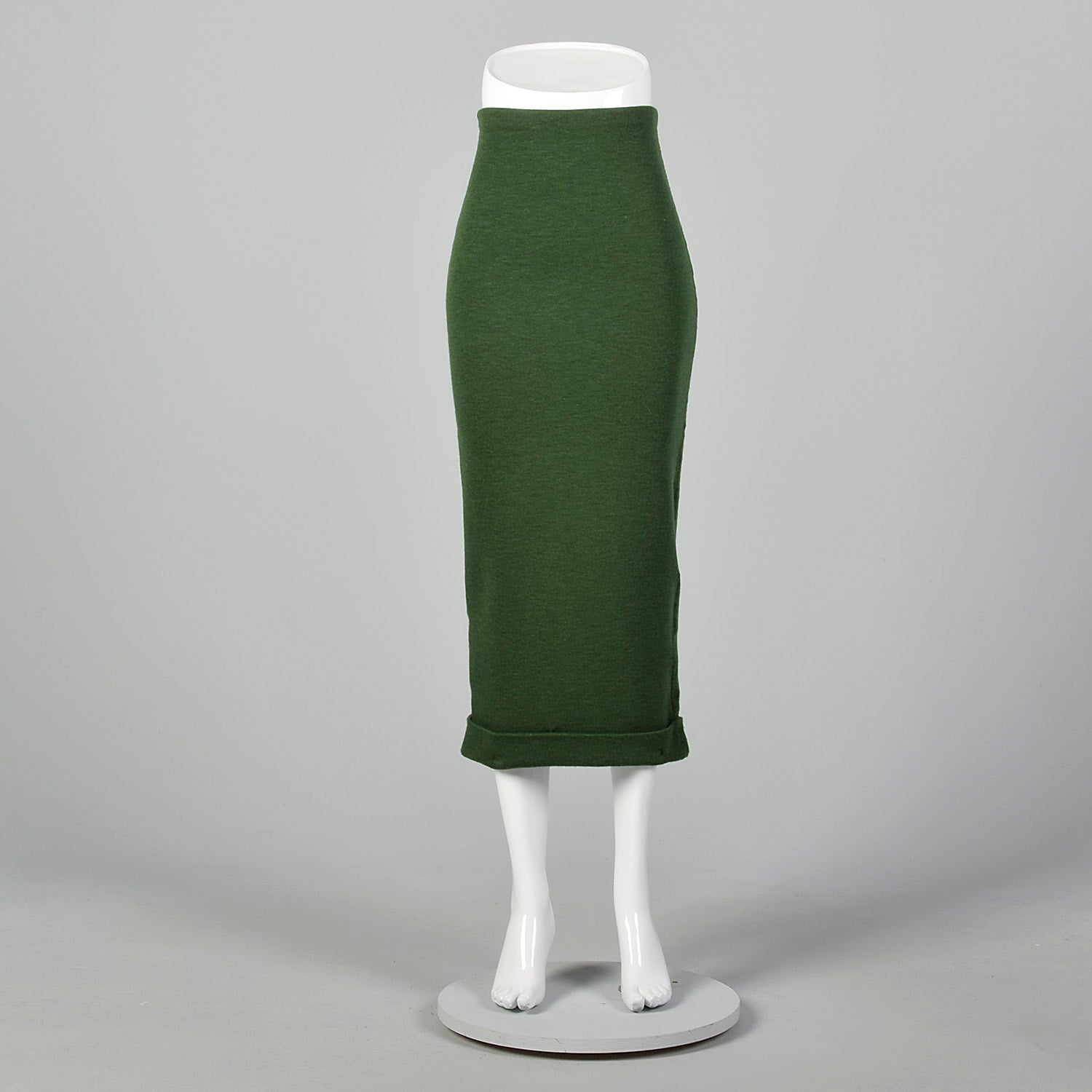 Small Romeo Gigli 1990s Green Knit Skirt