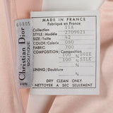 Christian Dior Boutique Numbered Pink Silk Blouse