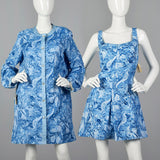 1960s Abercrombie & Fitch Deadstock Swim Romper & Cover-Up