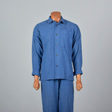 1990s Mens Issey Miyake Plantation Two Piece Chambray Suit