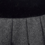 1990s Louis Feraud Gray Wool Pencil Skirt