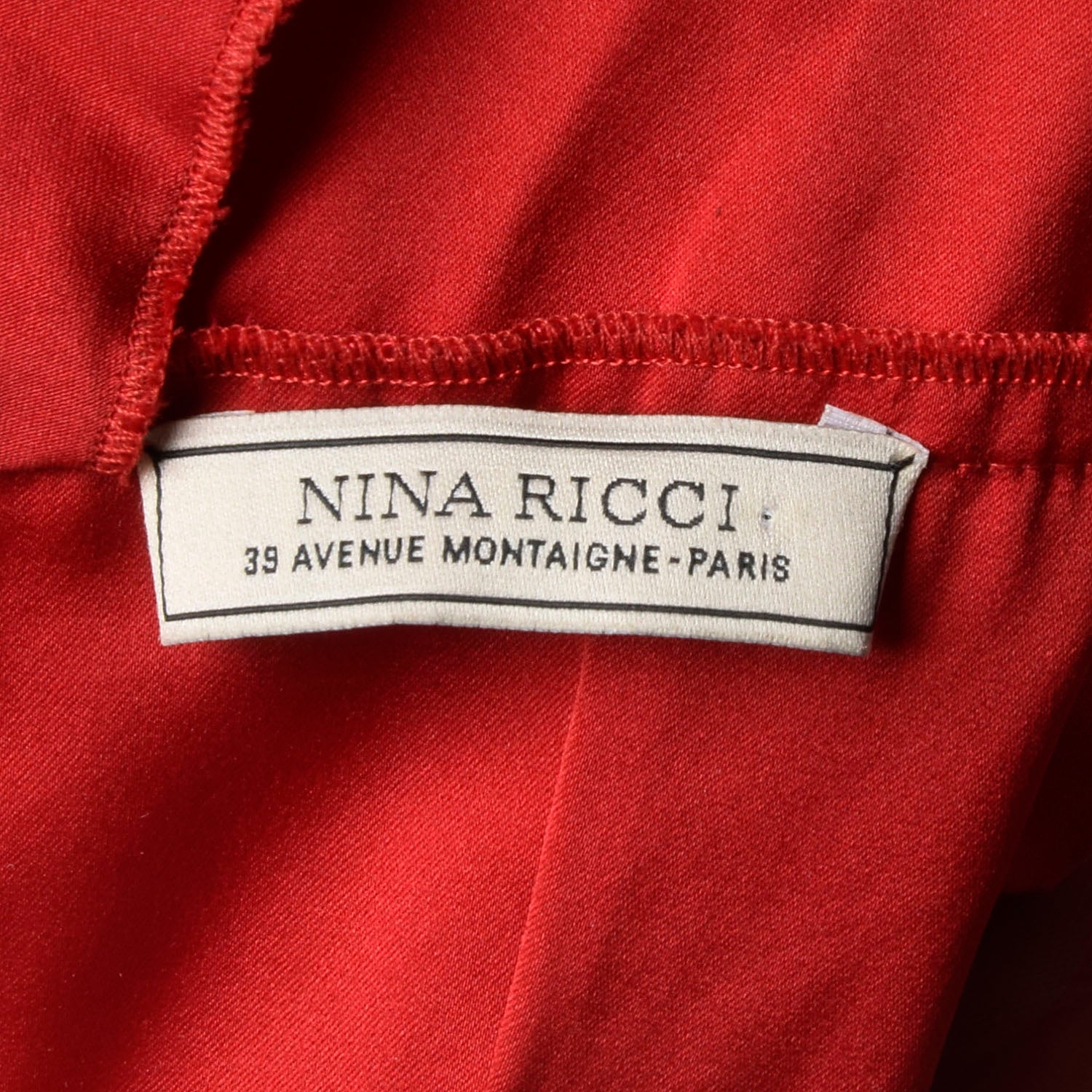 Nina Ricci F/W 2013 RTW Runway Red Dress Sleeveless Gathered Mini