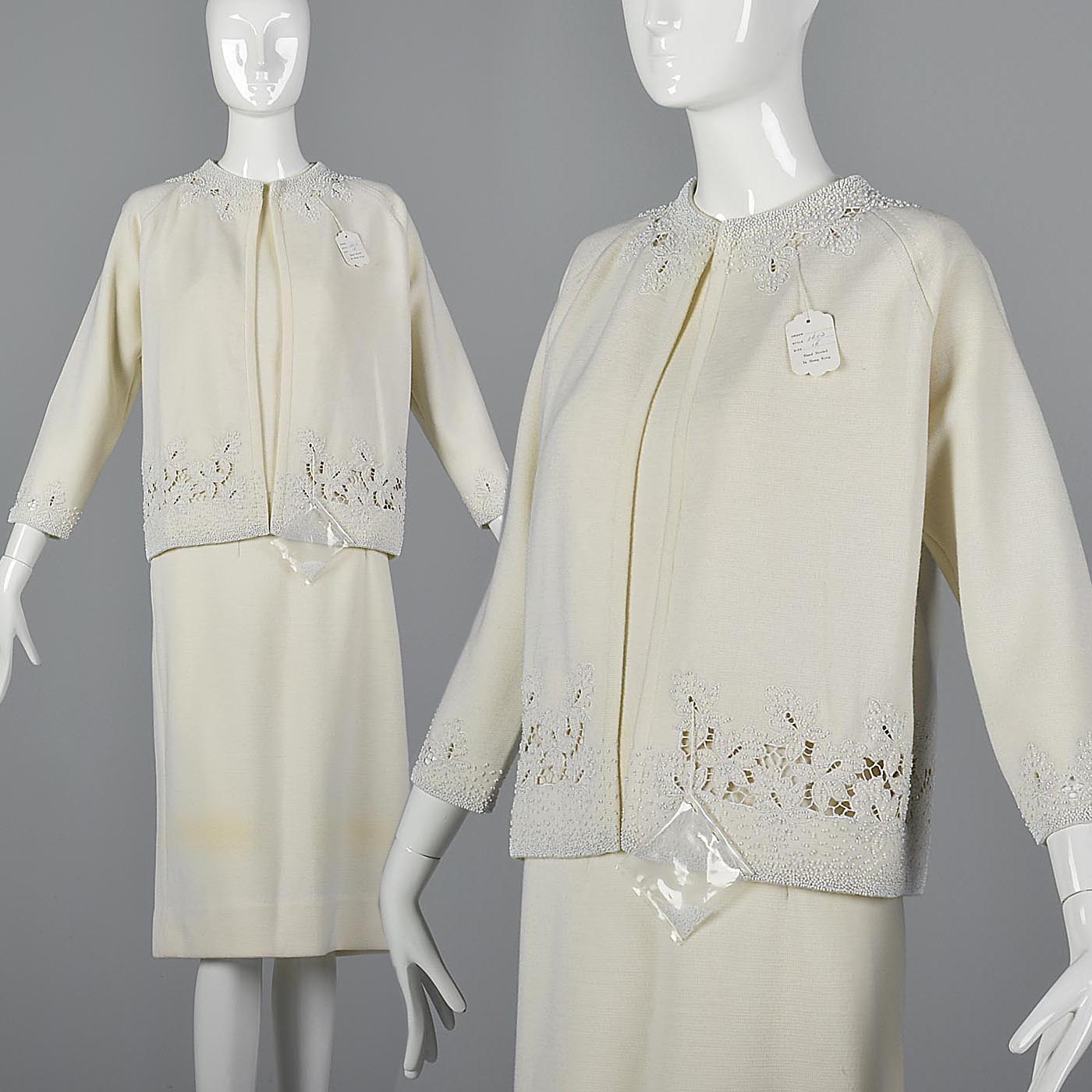1960s Three Piece Knit Skirt Set