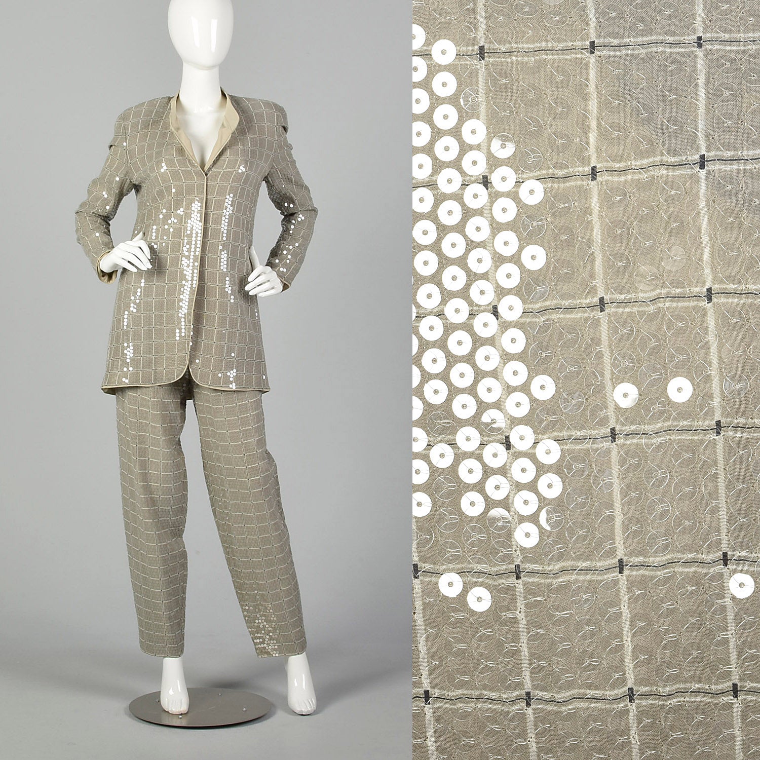 ジャケット GIORGIO ARMANI Jersey blazer with all-over sequins Giorgio Armani Jersey Blazer All-Over Sequins SIZE: 44 | eBay