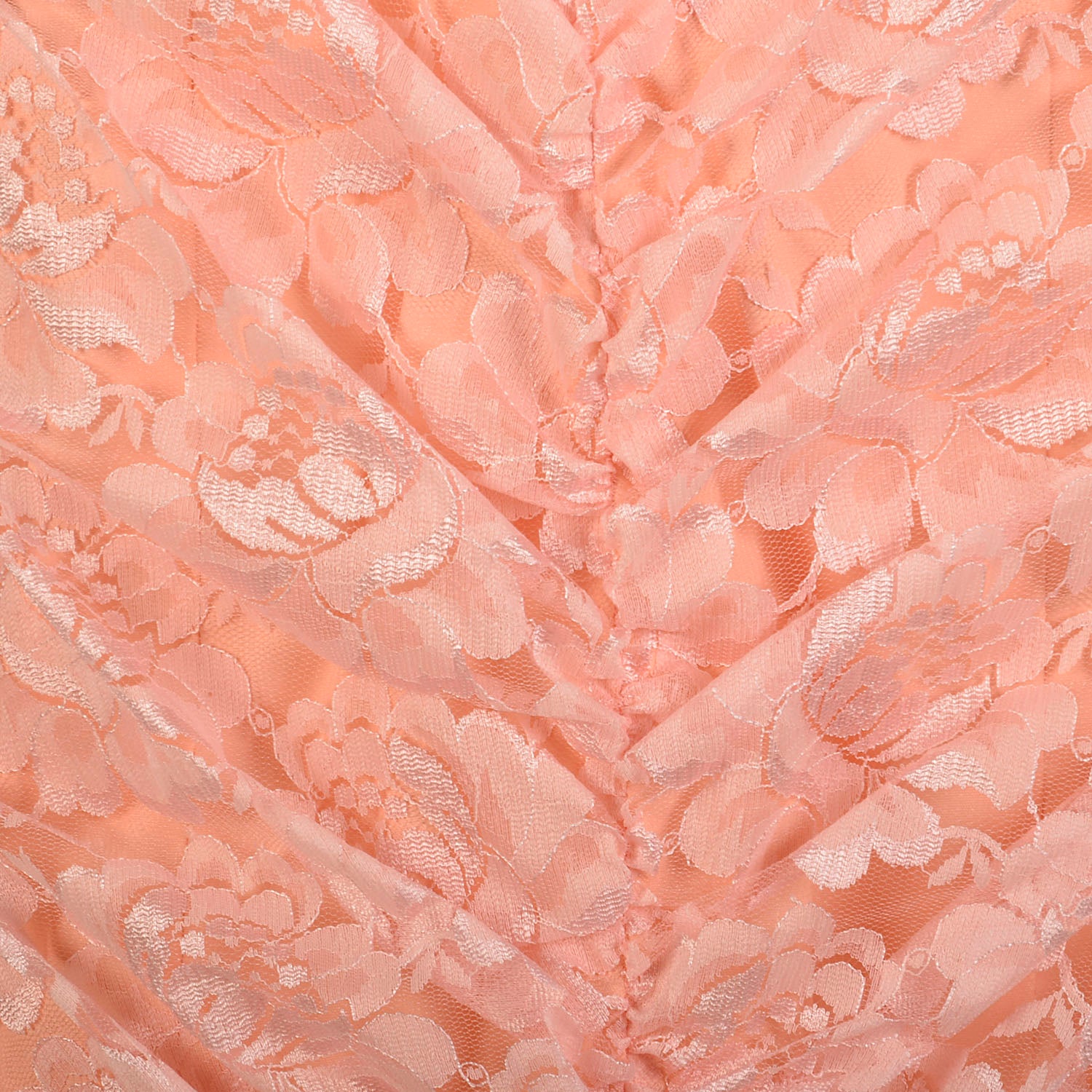 Medium 1980s Pink Lace Puff Sleeve Trumpet Skirt Formal Evening Prom Dress