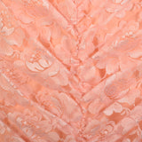 Medium 1980s Pink Lace Puff Sleeve Trumpet Skirt Formal Evening Prom Dress