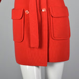1960s Red Knit Coat