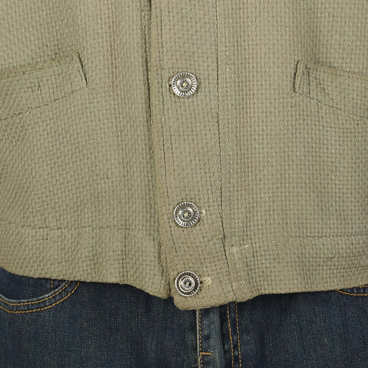 Large 1950s Men's Cardigan Jacket Olive