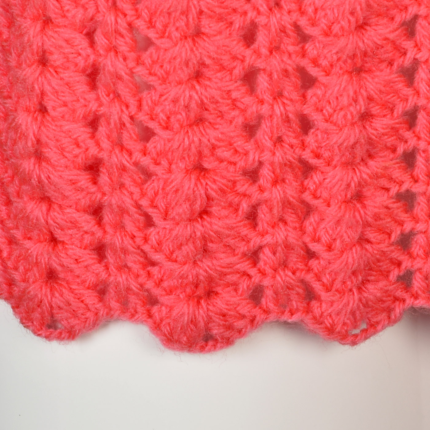 1950s Pink Crochet Dress