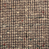1950s Mens Chunky Wool Tweed Coat with Windowpane Fleck