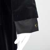 1980s Giorgio Armani Black Velvet Coat