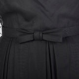 1950s Classic Little Black Dress with Draped Neckline