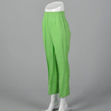 1960s Bright Green Cigarette Pants