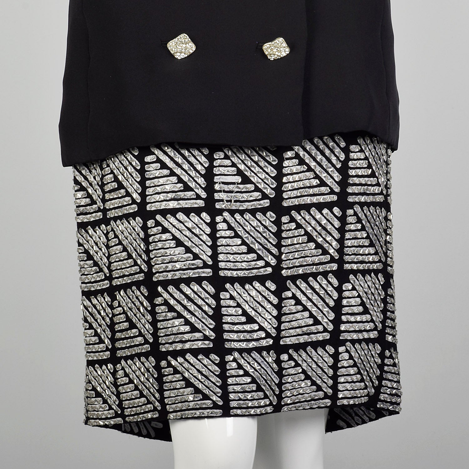 Medium 1980s Bob Mackie Illusion Suit Dress