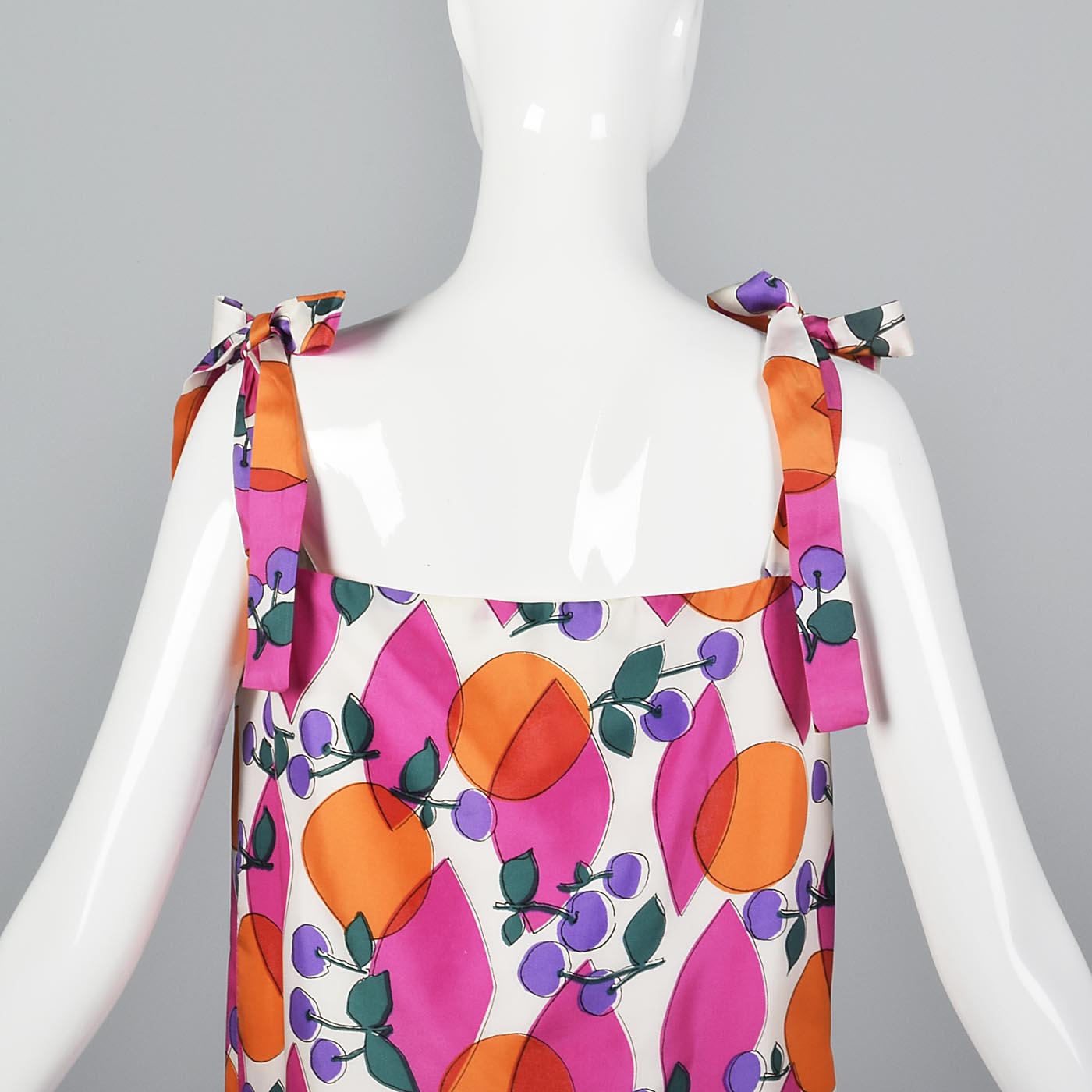 1960s Novelty Print Fruit Dress