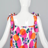 1960s Novelty Print Fruit Dress