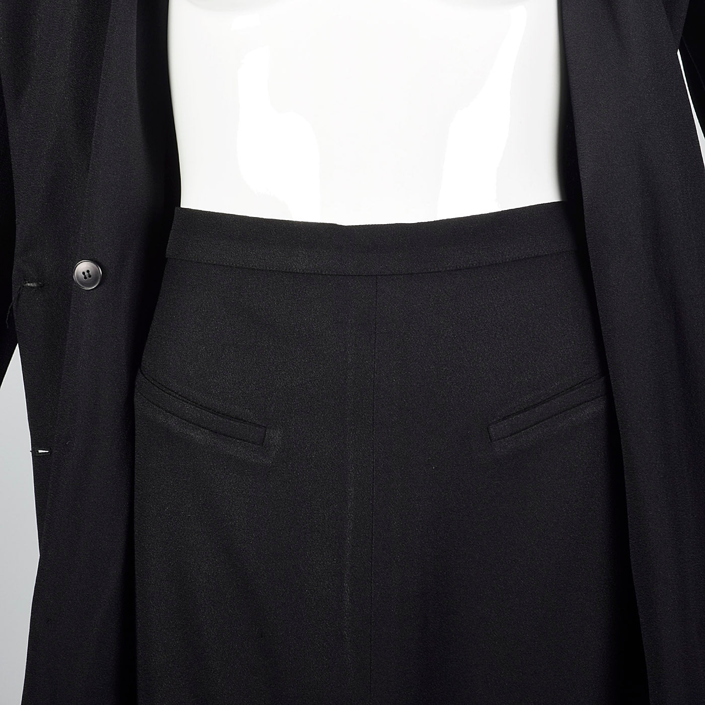 1990s Sonia Rykiel Black Skirt Suit
