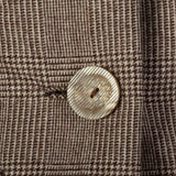 XS-Small 1960s Ben Zuckerman Brown Plaid Skirt Suit