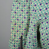 1950s Cotton Day Dress with Novelty Flower Pocket