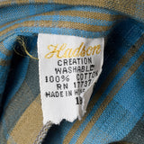 1950s Brown and Blue Plaid Shorts