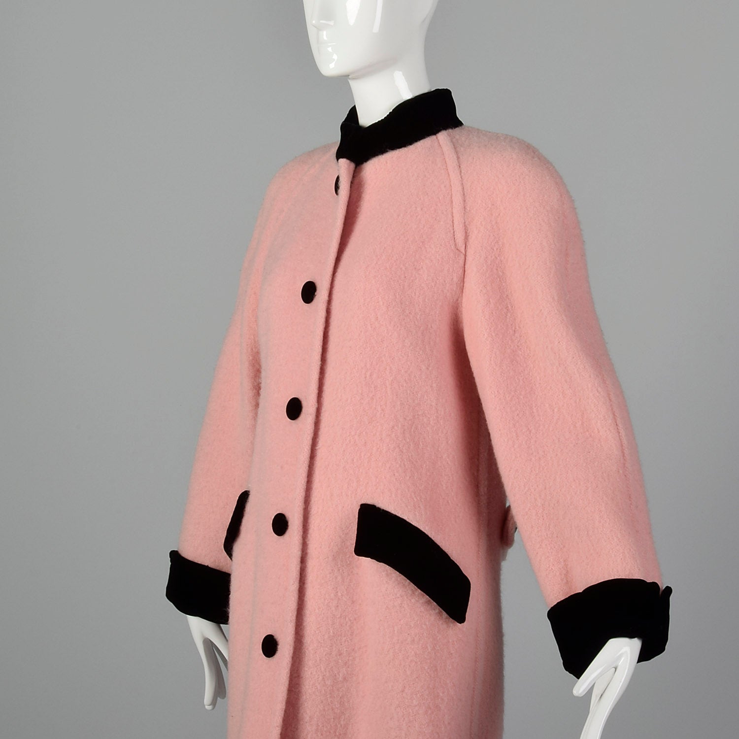 Small 1980s Pink Wool Jacket