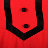 Iconic 1960s Geoffrey Beene Red Babydoll Tuxedo Mini Dress