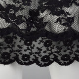 1990s Black Stretch Dress in Sexy Sheer Lace