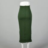 Small Romeo Gigli 1990s Green Knit Skirt