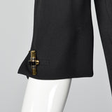 1990s Tom Ford for Gucci Black Shift Dress with Link Buttons