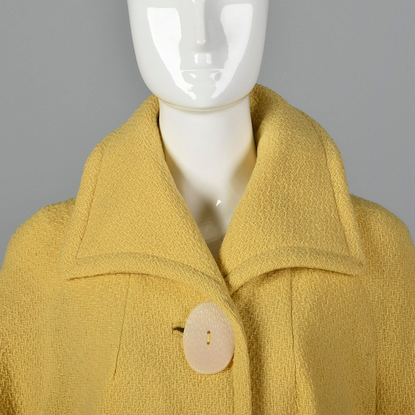 1960s Yellow Jacket with Huge Buttons