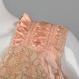 1930s Pink Satin Nightgown with Front Pocket