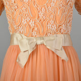 Large Nat Kaplan 1970s Chiffon and Lace Gown