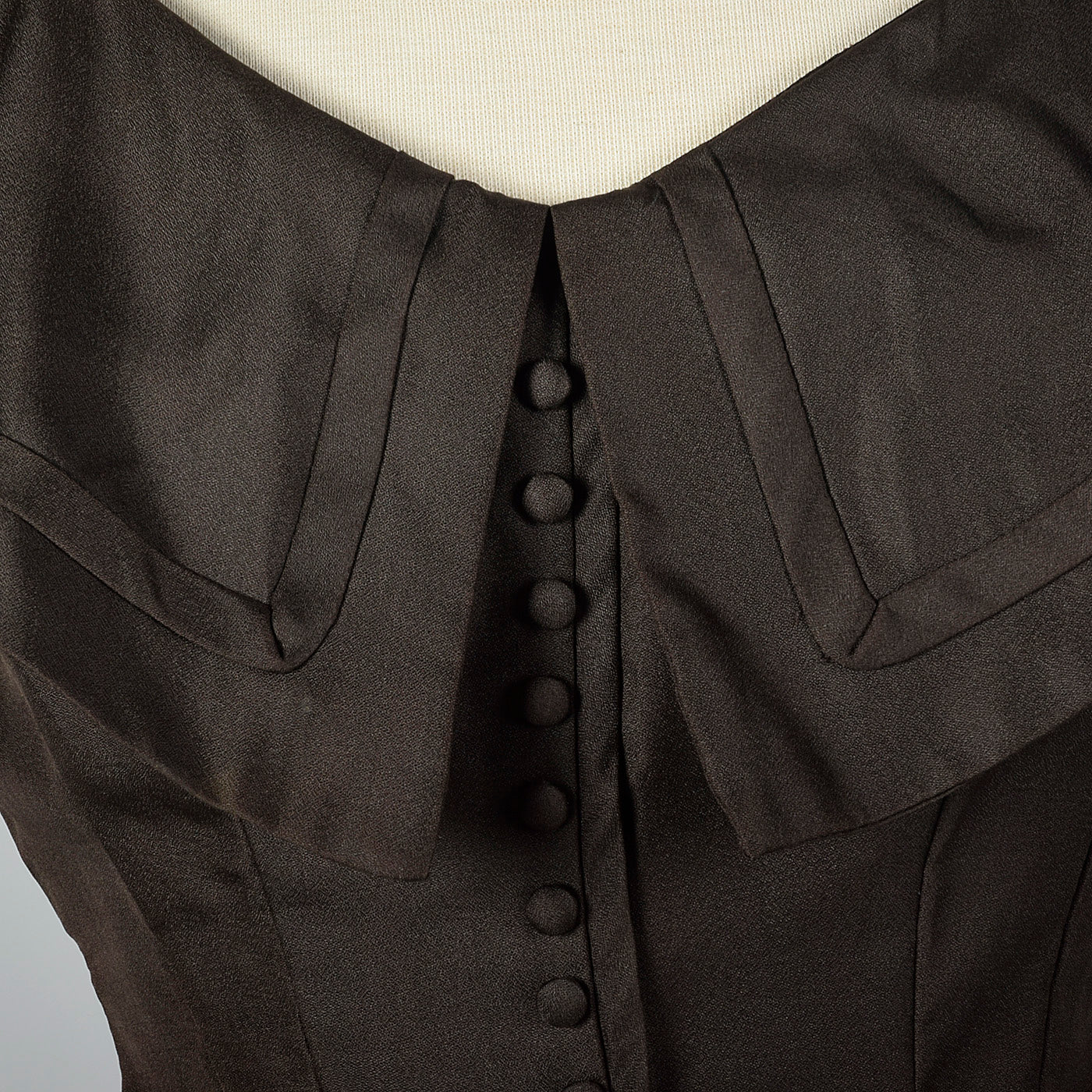 1950s Suzy Perette Dark Brown Wiggle Dress Style & Salvage 1950s Suzy Perette Dark Brown Wiggle Dress Style & Salvage