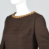 Casual 1960s Galanos Mod Bohemian Shift Dress