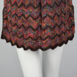 1980s Multicolor Zig Zag Sweater Vest