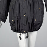 Sonia Rykiel Black Bubble Rain Coat
