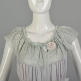 Medium 1940s Rayon Vintage Nightgown Boudoir Lingerie