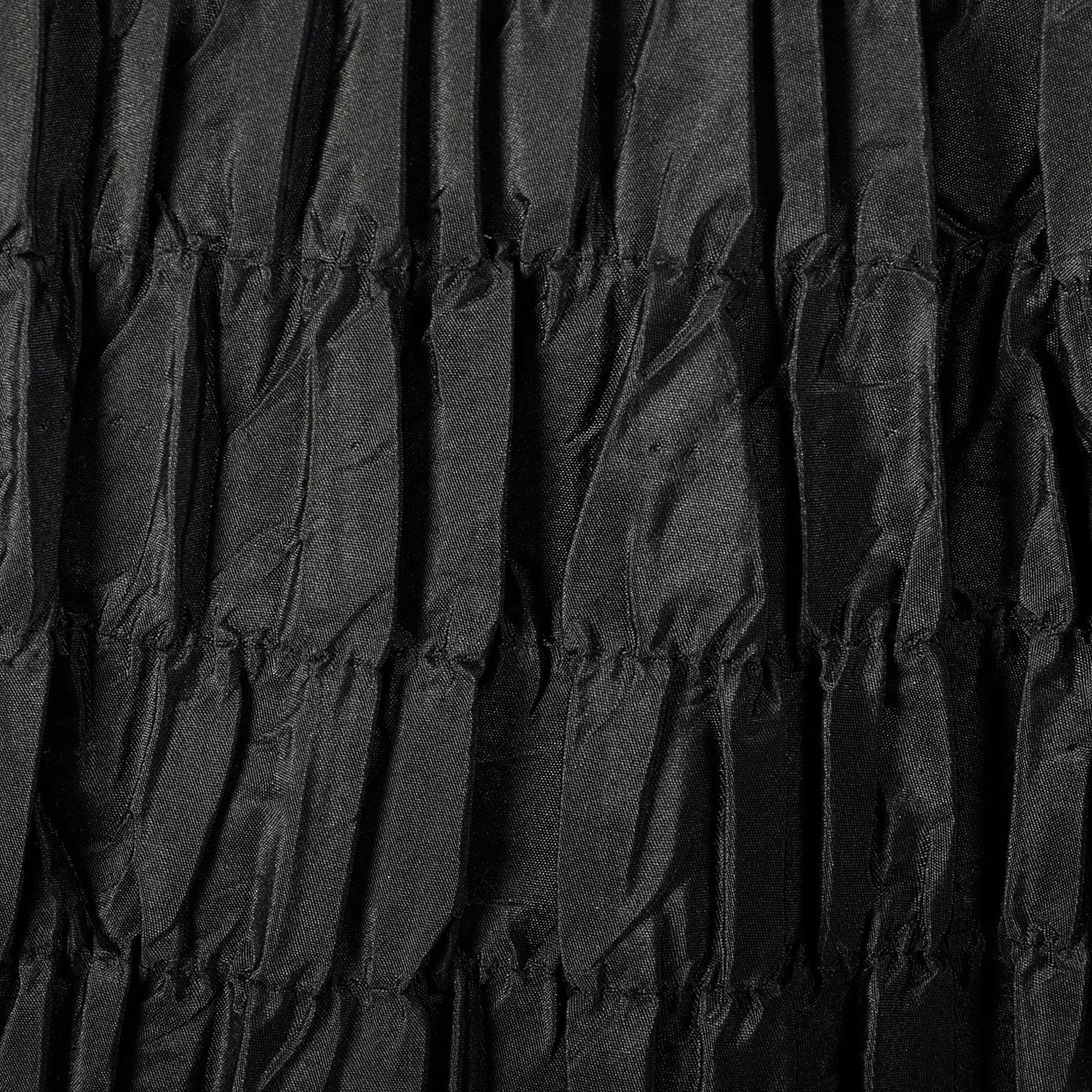 XL 1940s Black Silk Taffeta Gown