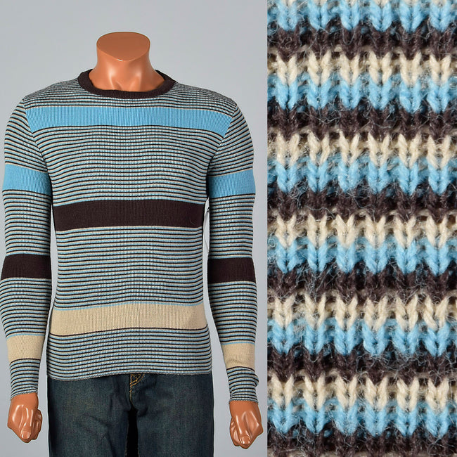 1970s Jockey Raps  Tight Striped Sweater